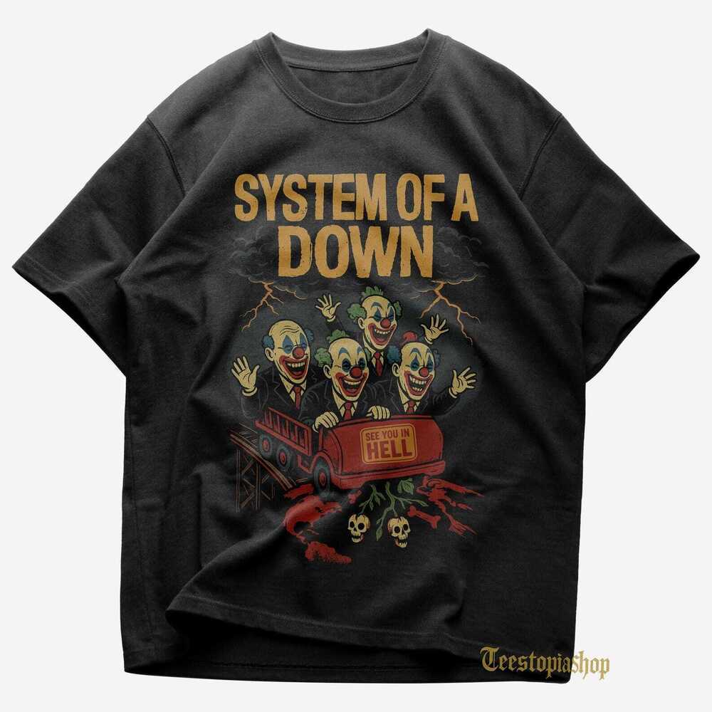 System Of A Down T Shirt Metal Music Shirt Toxicity SOAD Shirt